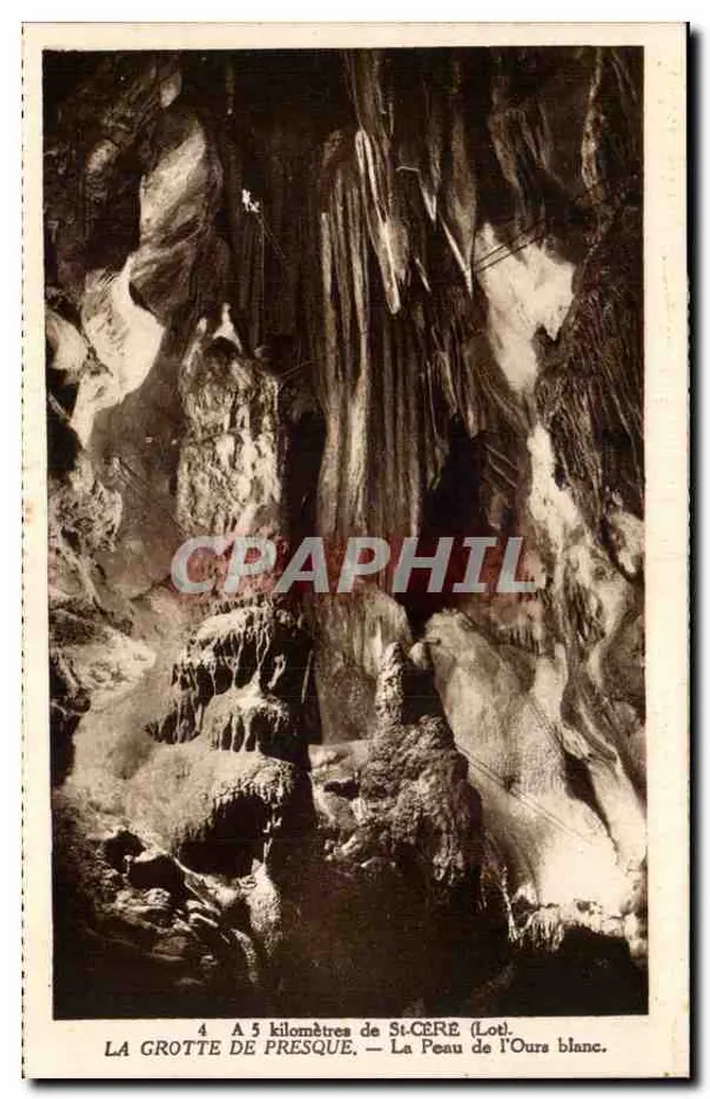Die Höhle von Presque — Die Haut des Weißen Bären — 4 bis 5 Kilometer von St-Céré (Lot) - Vorderseite