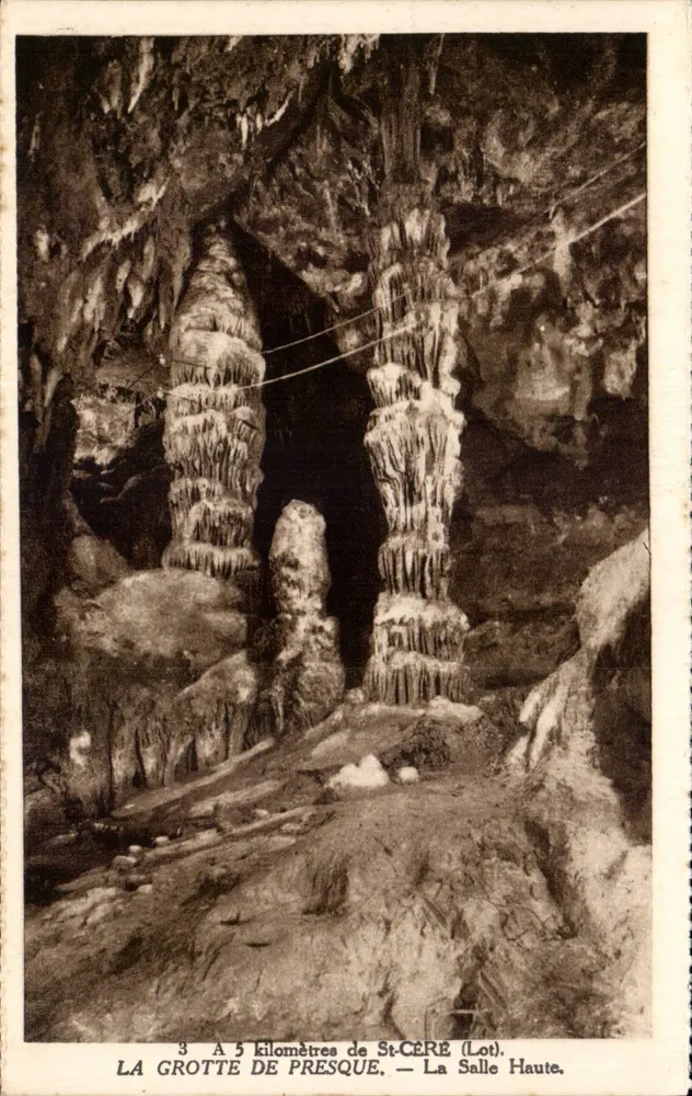 Die Höhle von Presque — Die Hohe Halle — Phototypie-Hélio, Limoges - Vorderseite