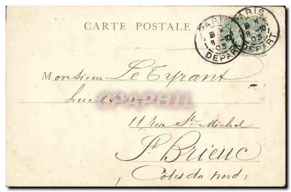 Paris — O Dante — Jardim do Luxembourg - Verso