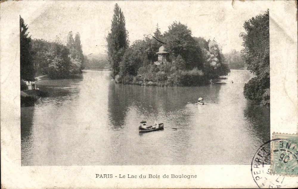 PARIS - O Lago do Bois de Boulogne — editor não identificado, número de série não visível - Frente