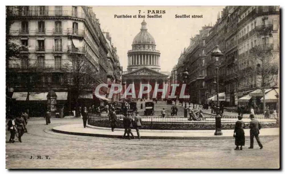 Paris - Panthéon e Rue Soufflot — J.M.T. n°7 - Frente