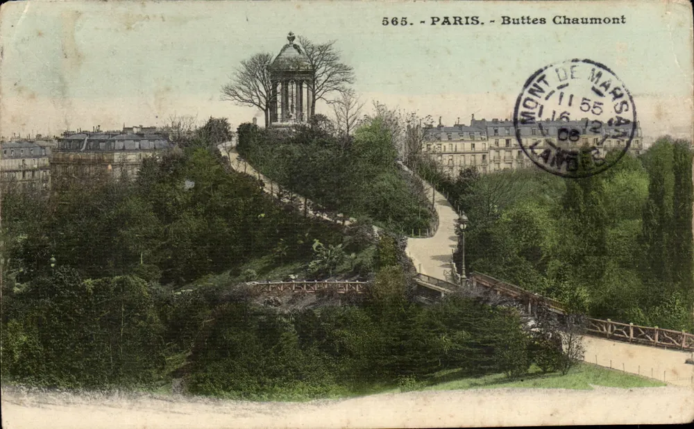 Buttes Chaumont — Mont de Marsan — editor desconhecido, n° 565 - Frente