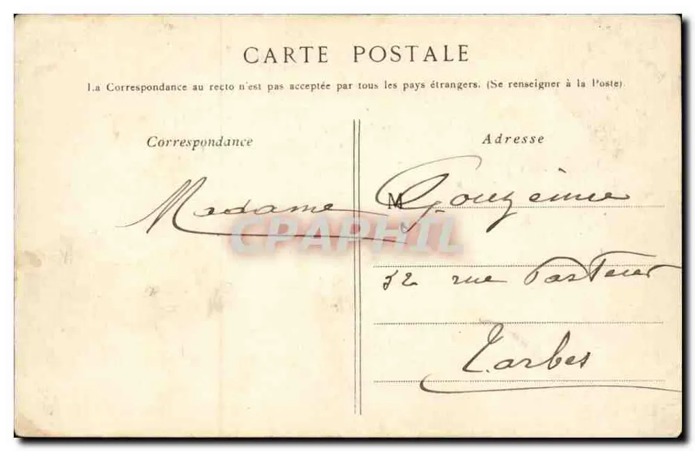 Boulogne - Château de Bagatelle. Le Lac. - G.I. - Verso