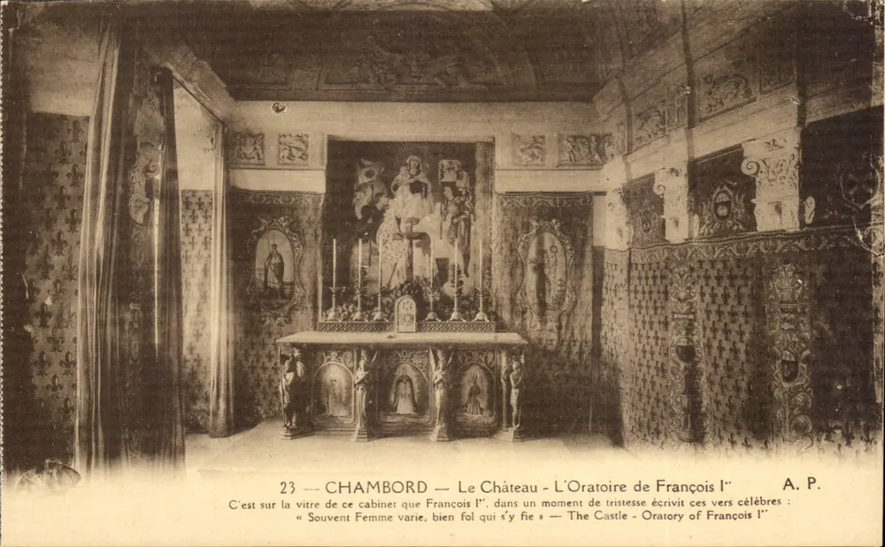 Chambord — Das Schloss — Das Oratorium von Franz I. — A.P. - Vorderseite