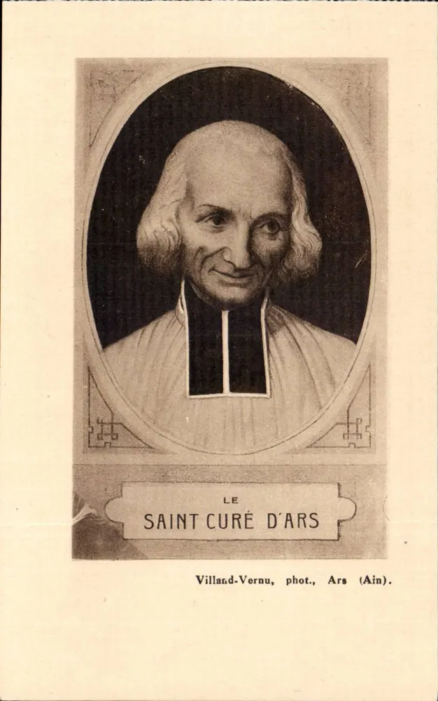 São Curé d'Ars — retrato — Villand-Vernu, fot., Ars (Ain). - Frente