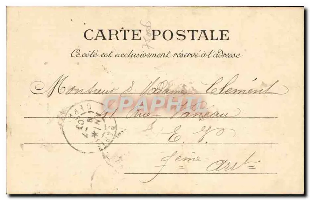 Fontaine Médicis — Paris — L. J. & Cie Verlag, Auguste-Léon, Paris - Rückseite