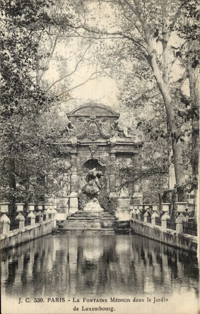 La Fontaine Médicis im Jardin de Luxembourg — J.C. 530, Paris - Vorderseite