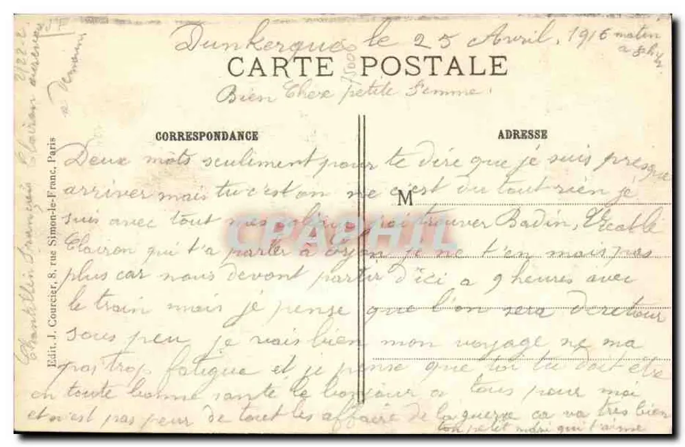 La Fontaine Médicis im Jardin de Luxembourg — J.C. 530, Paris - Rückseite