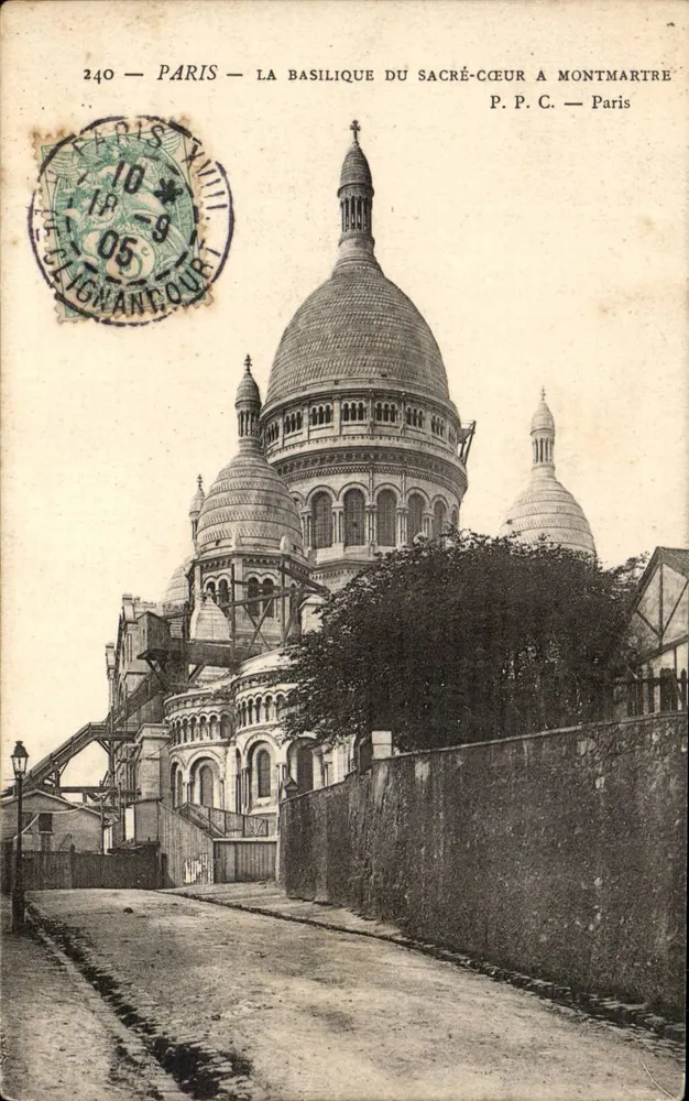 Paris — Die Basilika des Heiligen Herzens in Montmartre — P.P.C. Paris - Vorderseite