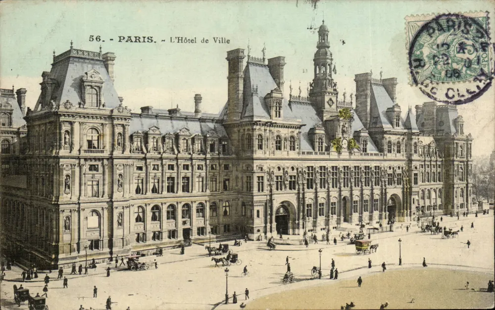 Parijs - Het Stadhuis — Uitgever onbekend, n° 56 - Voorkant