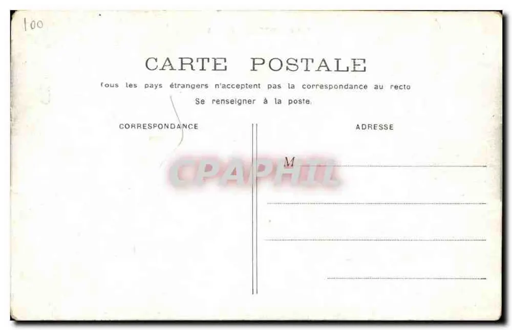 PARIS - Le Petit Palais — vista externa — editor desconhecido, número de série 100 - Verso