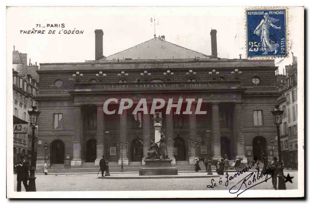 Teatro da Odéon — Paris — editor desconhecido, n° 71 - Frente