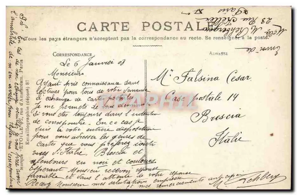 Teatro da Odéon — Paris — editor desconhecido, n° 71 - Verso