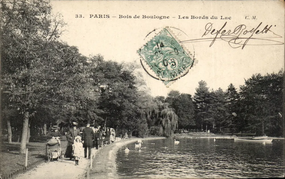 PARIS – Bois de Boulogne – Les Bords du Lac — C.M. n°33 - Vorderseite