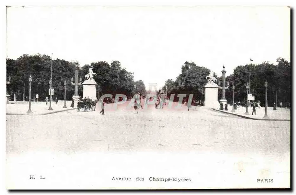 Avenida dos Campos Elísios — Paris — H. L. - Frente