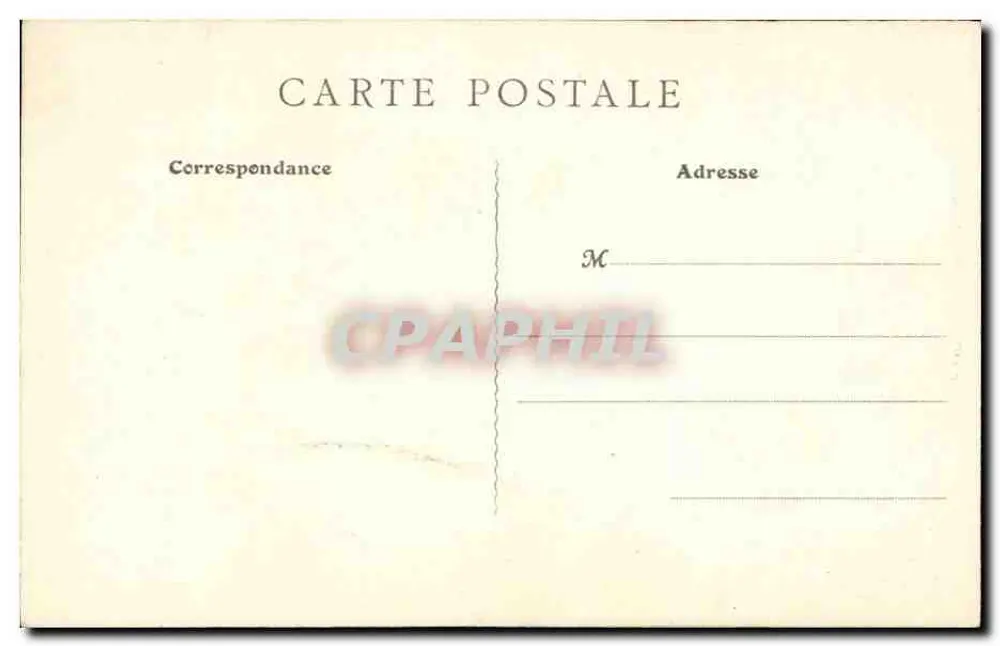 Notre-Dame-des-Victoires von Paris — Statue der Jungfrau mit Kind — A. C. - Reproduktion verboten - Rückseite
