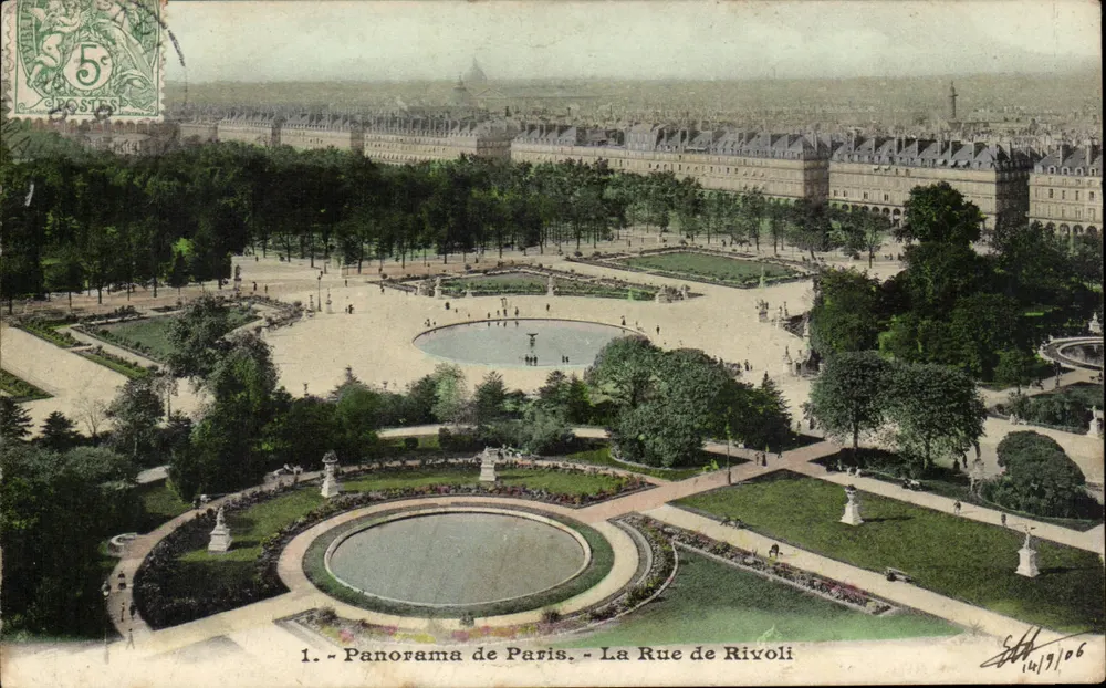 Panorama de Paris — A Rue de Rivoli — Editor S.T.H. n°1 - Frente