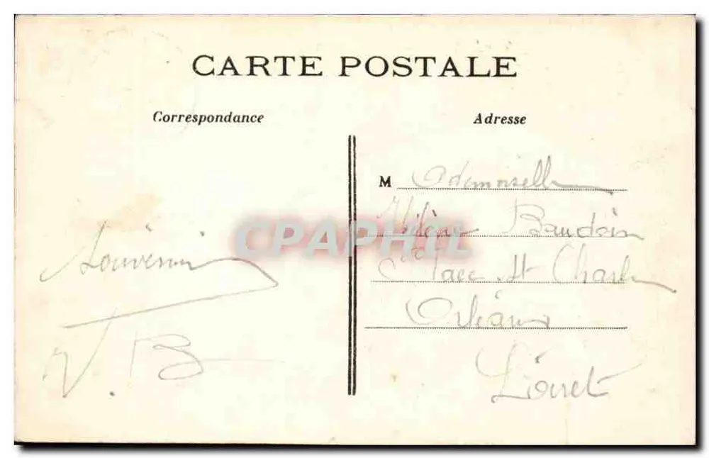 Paris — Rathaus des 5. Arrondissements und Rue Soufflot — Verlag H. n°416 - Rückseite
