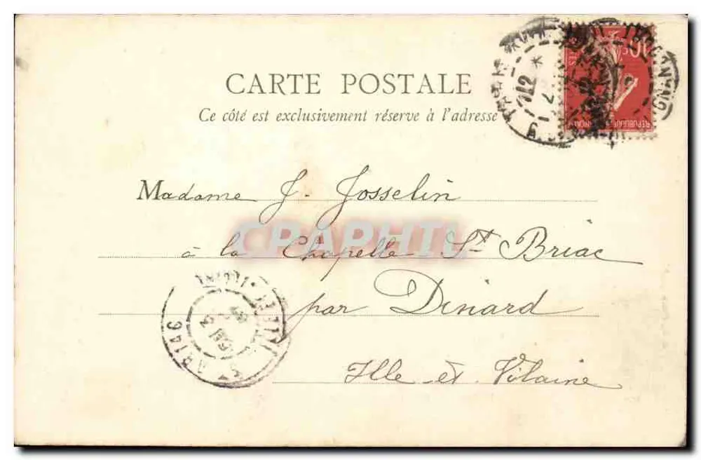 Igreja de São Cristóvão — Paris — B.F. Paris, n°165 - Verso
