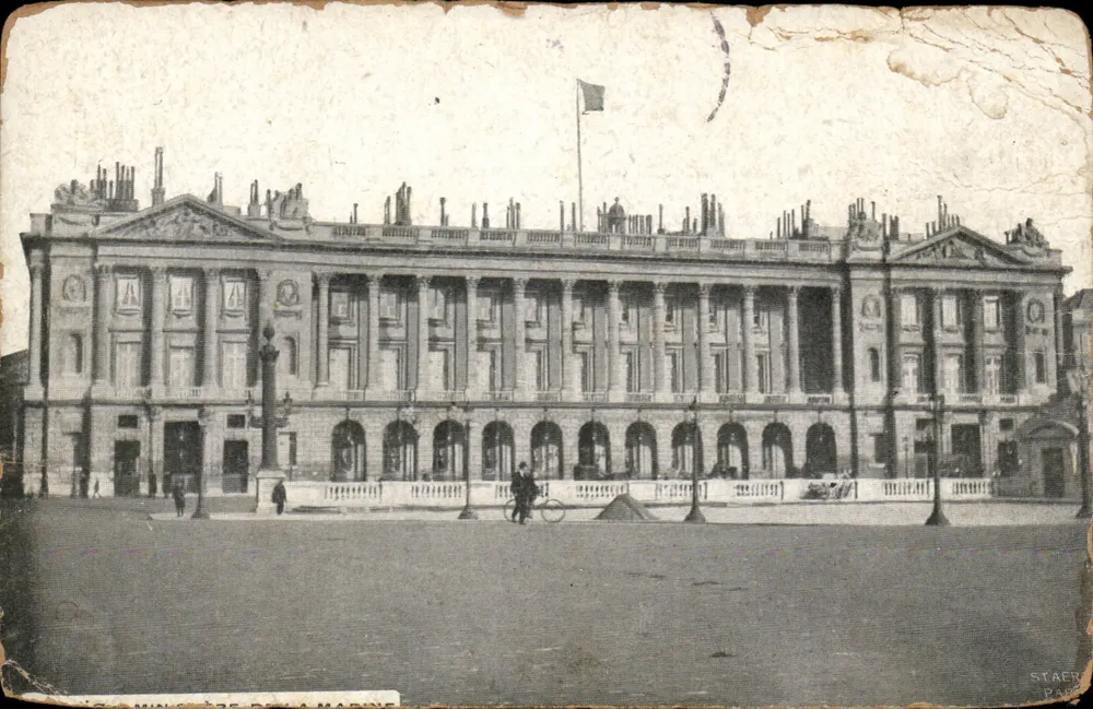 Ministério da Marinha — Paris — editor Staer, n° P.502 - Frente