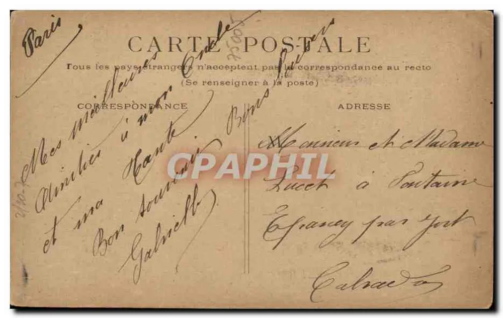 Paris - Estátua de Étienne Dolet — editor Cours Faïex & Mayet - Verso