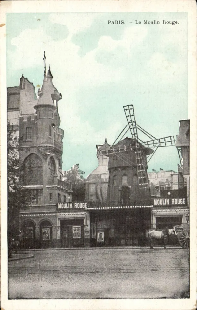 Paris — O Moulin Rouge — Editor não identificado, número de série não visível - Frente