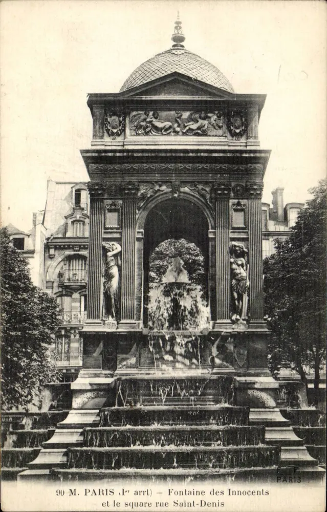 Fontaine des Innocents — Square Saint-Denis, 1. Arrondissement — F. Fleury, photo-imp.-édit., Paris - Vorderseite