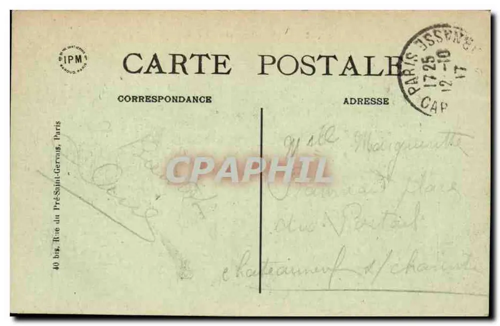 Paris — A Estação de Orsay — editor IPM, n°35 - Verso