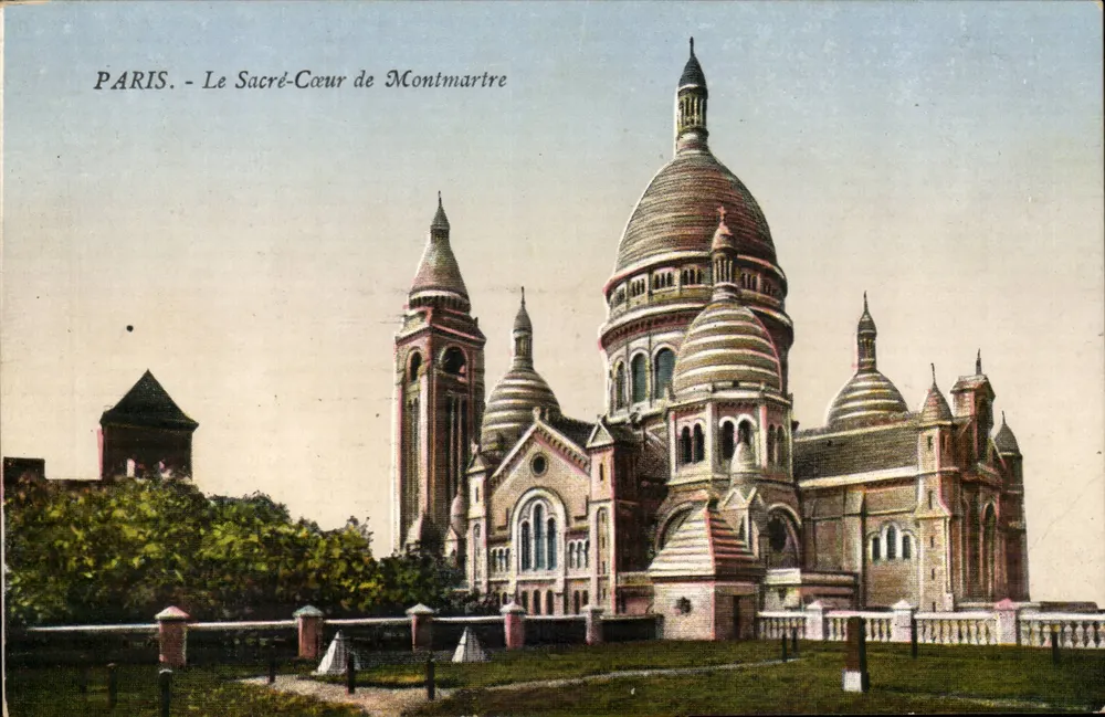 Paris - Die Basilika des Heiligen Herzens von Montmartre — französischer Verlag Luxoquarelle - Vorderseite