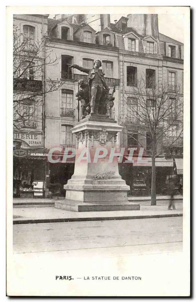 Paris — A estátua de Danton — editor não identificado - Frente