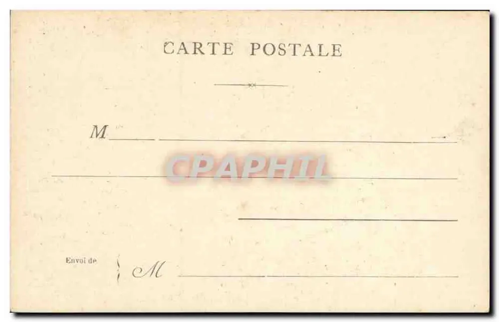Paris — A estátua de Molière — editor DAREAU, número de série não visível - Verso