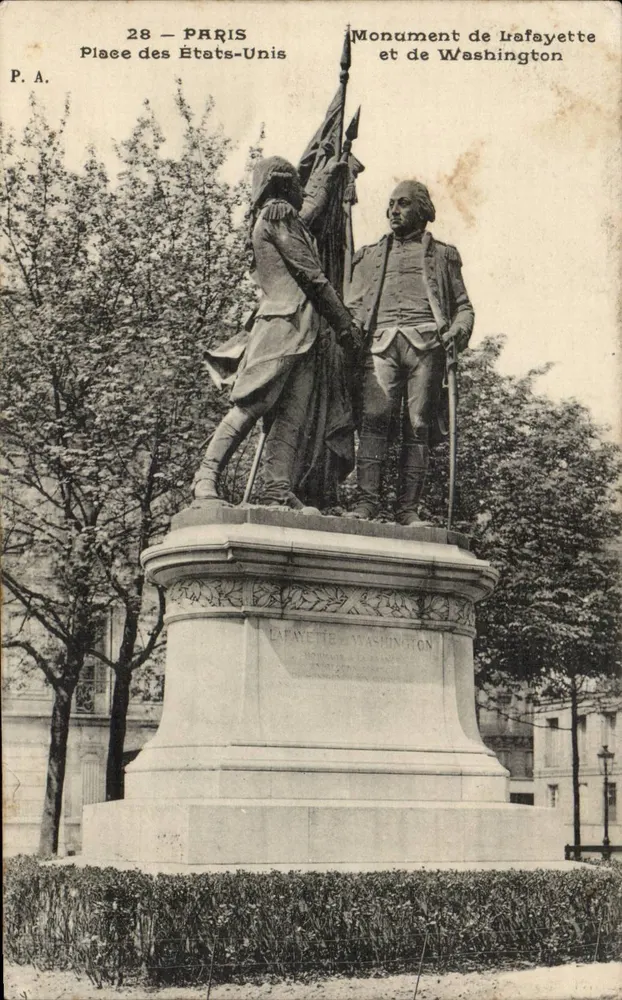 Denkmal von Lafayette und Washington — Place des États-Unis — P.A. Nr. 28 - Vorderseite