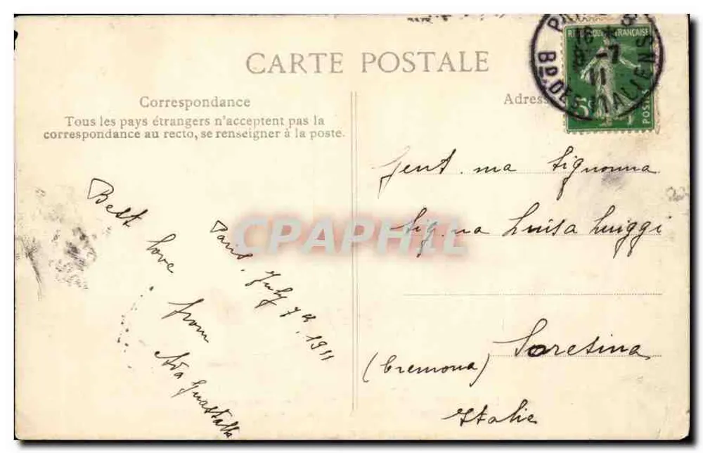 Paris – Rathaus des 1. Arrondissements Saint-Germain-l'Auxerrois — Verlag E.D. n°4231 - Rückseite