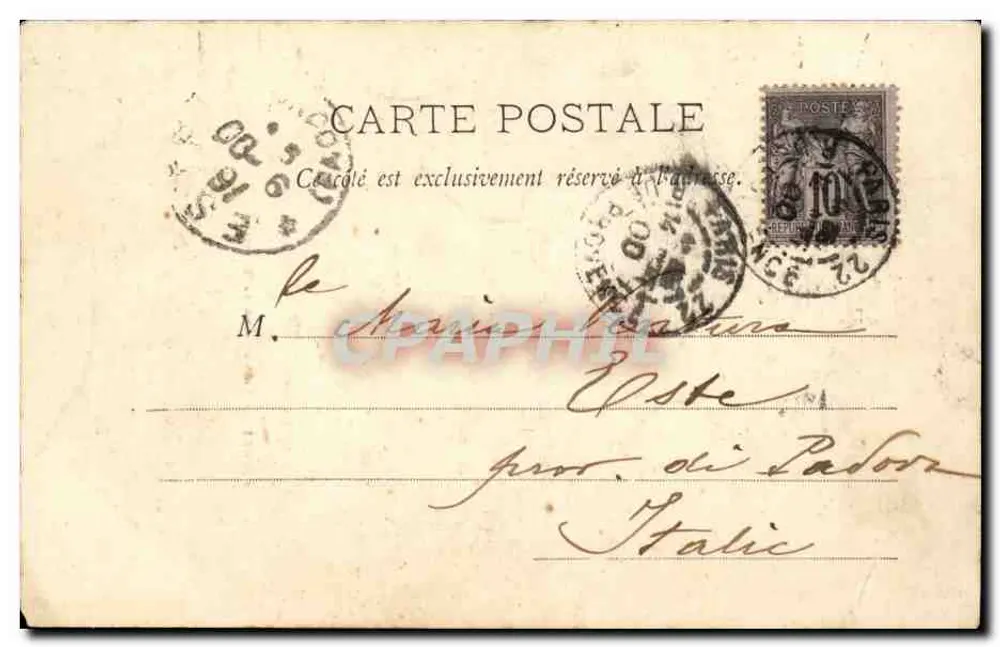 Parijs - Kolom van de Bastille — uitgever A. Paris, n° 141g - Achterkant