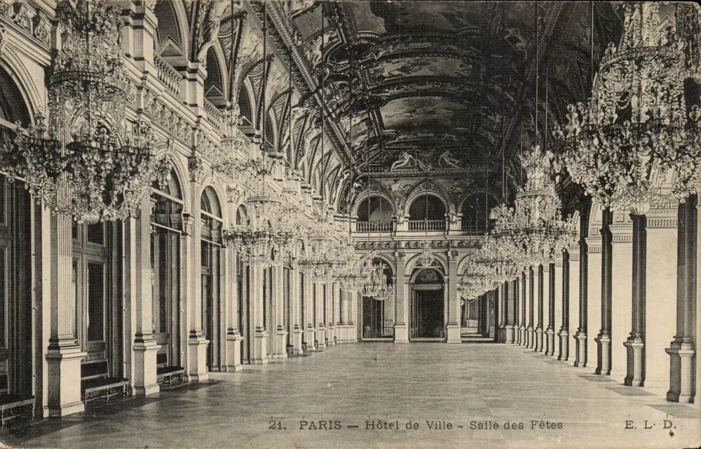PARIS — Rathaus — Festsaal — E. L. D. n°21 - Vorderseite