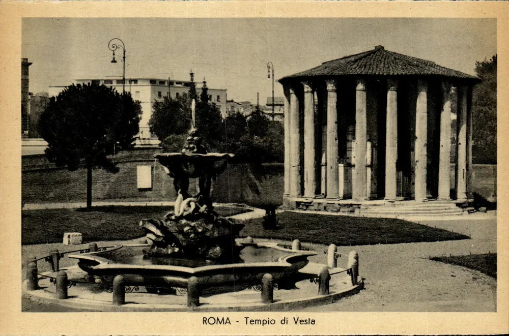 Roma - Tempio di Vesta — Tempel der Vesta und der Fortuna Virile — Verlag nicht sichtbar - Vorderseite