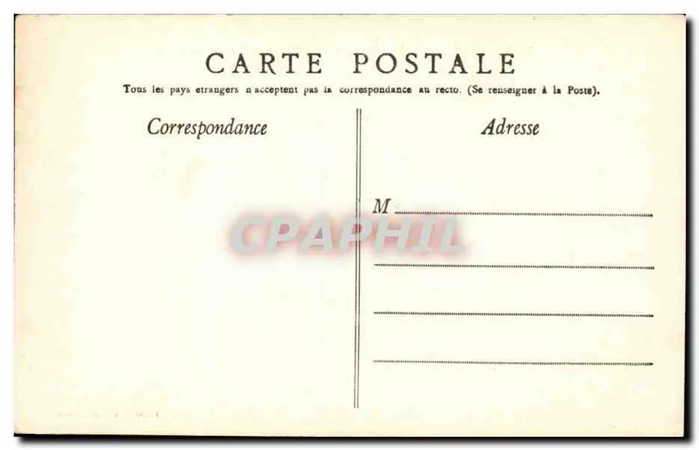Paris — Königbrücke und Place de la Concorde — Edition E. Paris, Nr. 209 - Rückseite