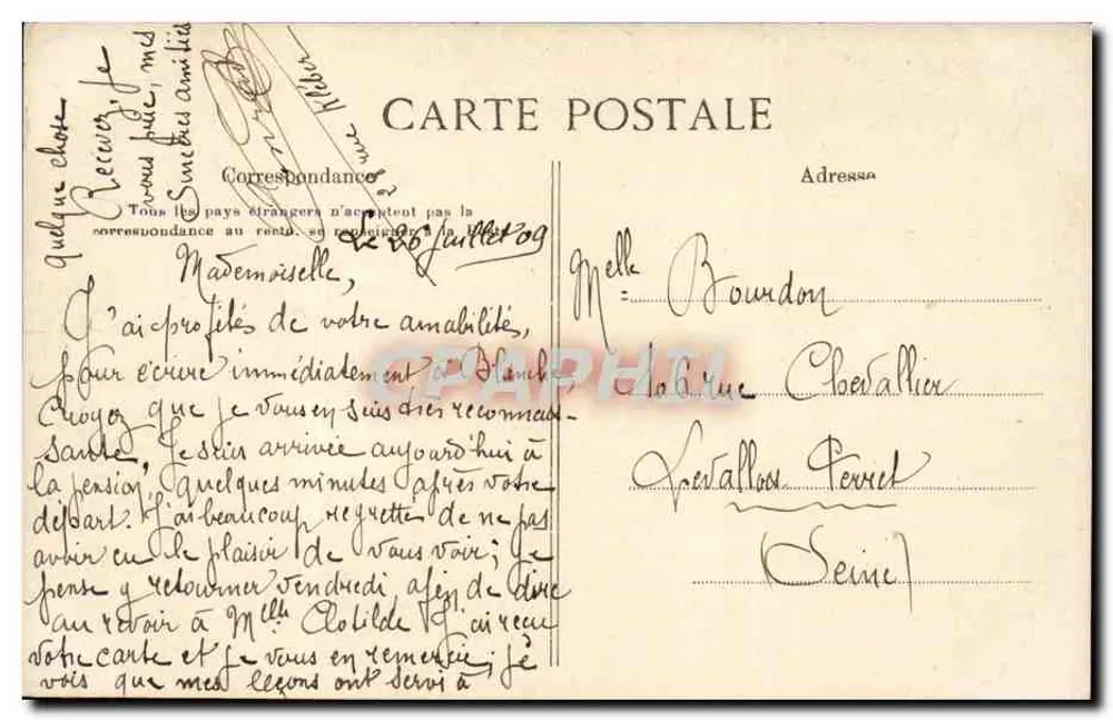 Paris — Opernhaus — Großer Treppenaufgang der Bäder — E.L.D. - Rückseite