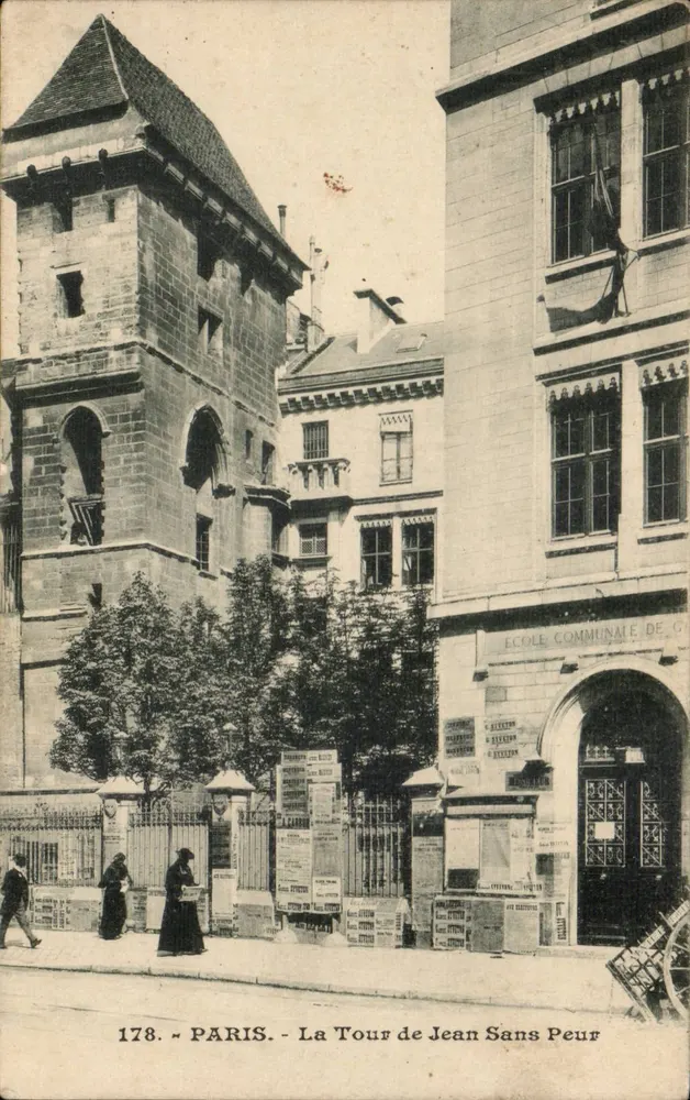 Paris - Torre de Jean Sans Peur — Escola Comunal de G. — n° 178 - Frente