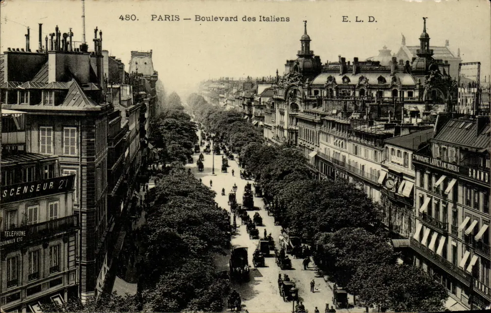 PARIS — Boulevard dos Italianos — E. L. D. - Frente