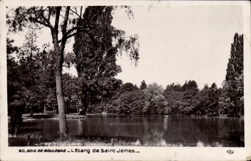 Bois de Boulogne — O Lago de Saint-James — editor ROSE, n°20 - Frente