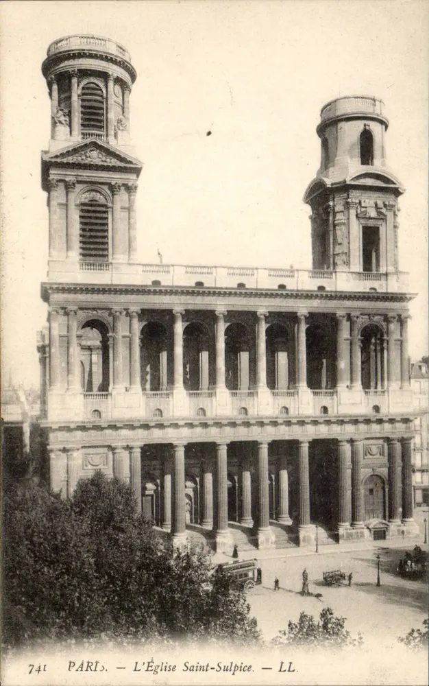 Paris — A Igreja de São Sulpício — LL, n° 741 - Frente