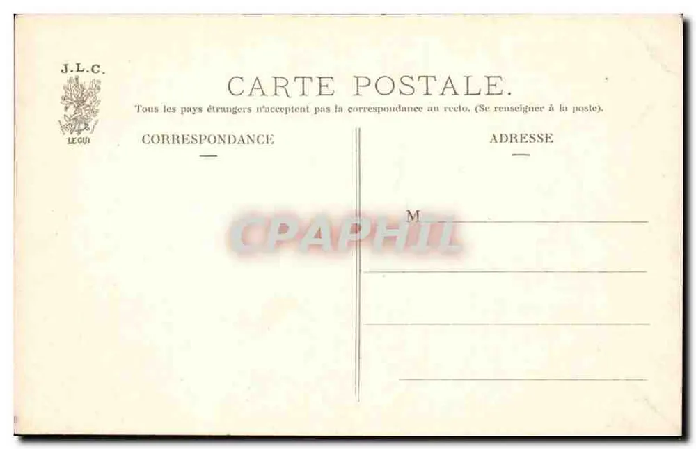 Paris — Luxembourg-Garten. Ein Weg. J.L.C. Nr. 296 - Rückseite