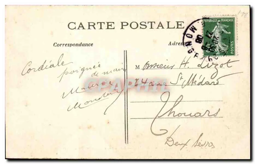 PARIS — Jardin des Plantes — Echtes Hornschlange — Metopoceros cornutus — J. H. - Rückseite