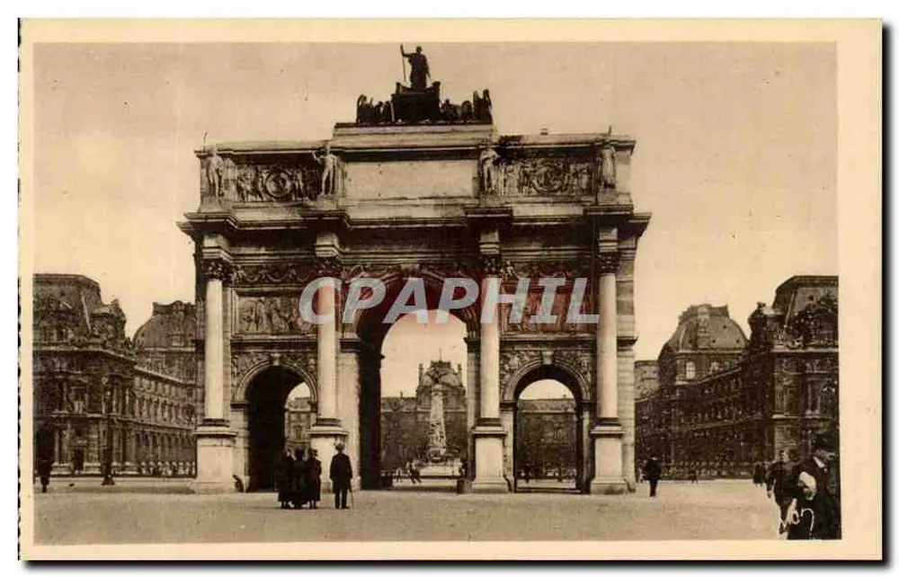 Arco do Triunfo do Carrossel — Paris — Éditions d'Art 'WON' - Frente