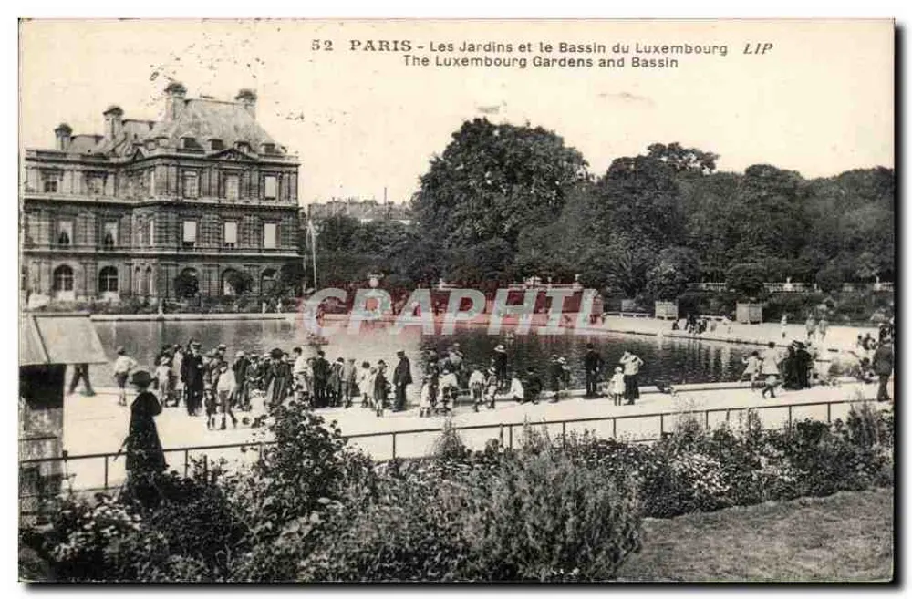 Paris - Die Gärten und der Bassin des Luxembourg — LIP n°52 - Vorderseite