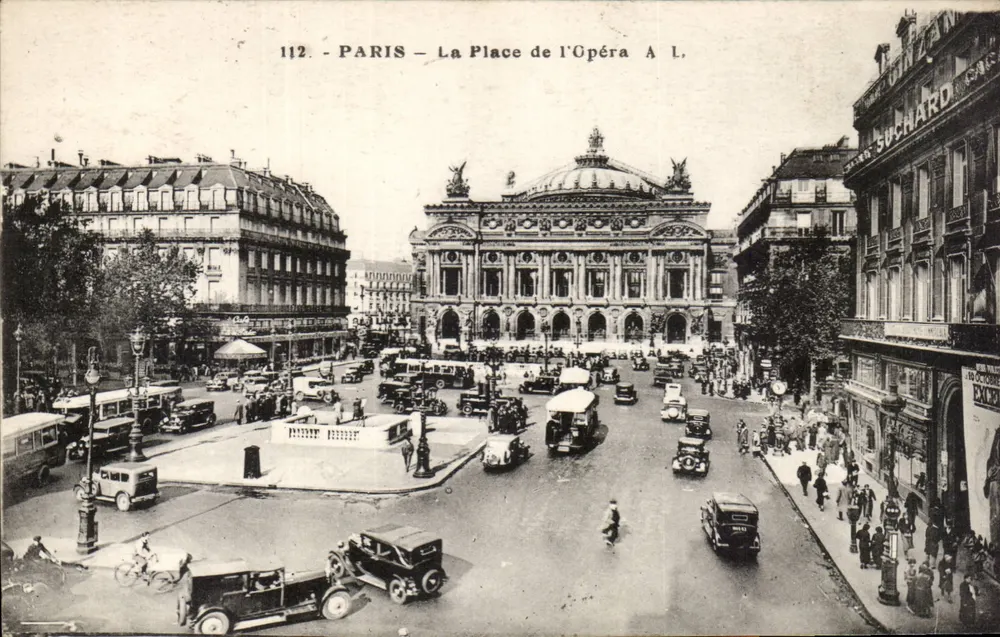 Parigi — La Place de l'Opéra — A. L. — n° 112 - Recto