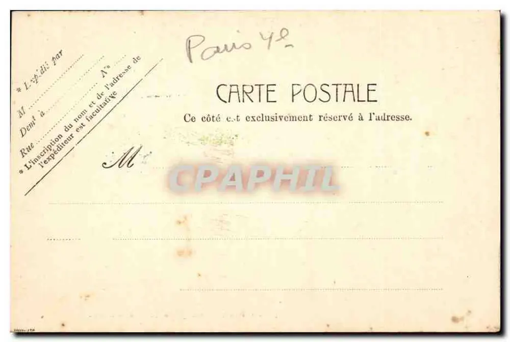 Paris - Igreja de Nossa Senhora de Paris — n° 5166 - Verso