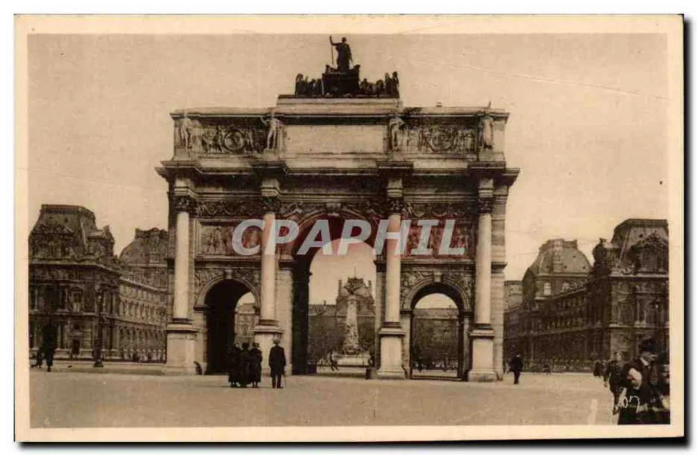 Arco do Triunfo do Carrousel — Paris — Edições R & Gérard - Frente