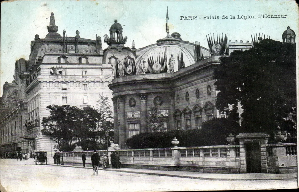 PARIS - Palácio da Legião de Honra — vista arquitetônica — editor não identificado - Frente
